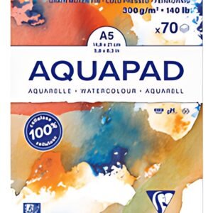 Clairefontaine Bloc de papier aquarelle AQUAPAD, 300 g/m2,A3