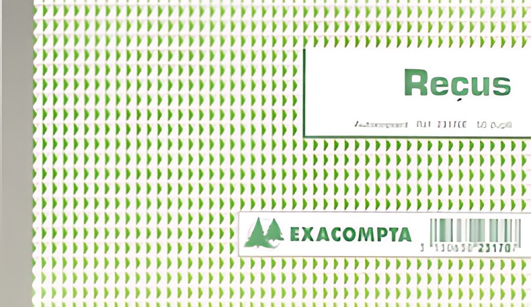 EXACOMPTA Manifold "Reçus", 105 x 180 mm, dupli