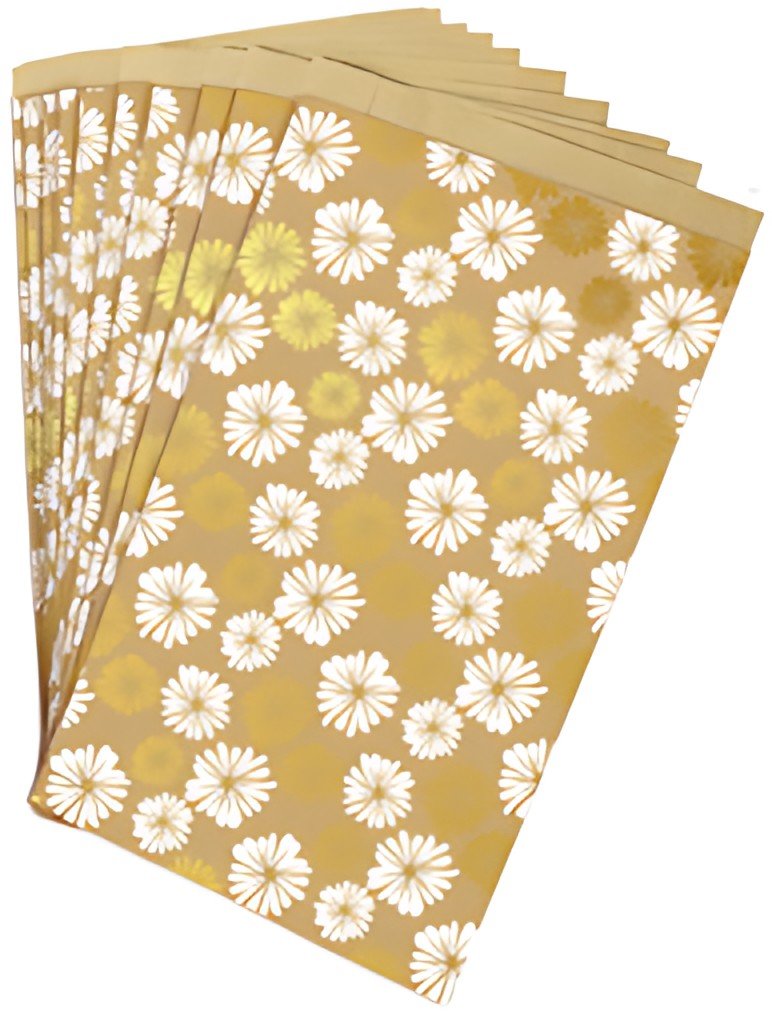 Clairefontaine Pochette en papier à fond plat "Fleurs"