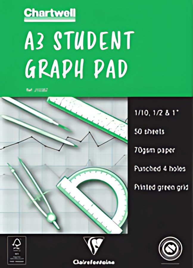 Clairefontaine Papier millimétré "STUDENT GRAPH PAD", A3