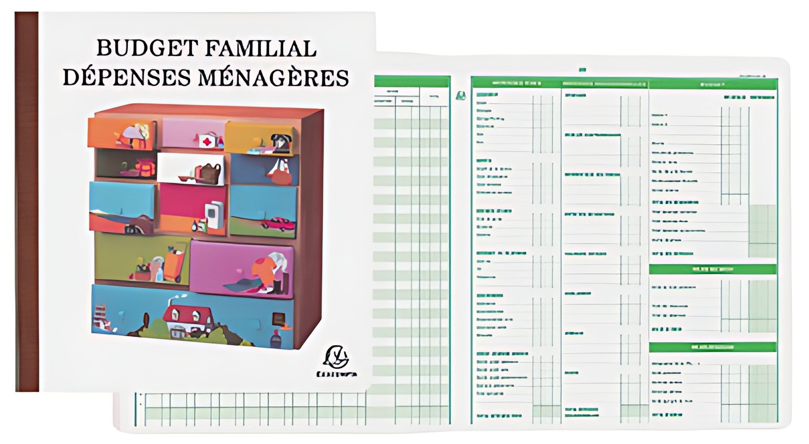 EXACOMPTA Piqûre "Budget dépenses ménagères", 270 x 250 mm