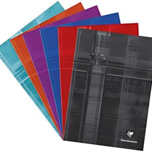 Clairefontaine Cahier broché rembordé rigide, A4, quadrillé
