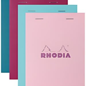 RHODIA Bloc agrafé No. 13, format A6, quadrillé 5x5, assorti