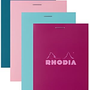 RHODIA Bloc agrafé No. 11, format A7, quadrillé 5x5, assorti