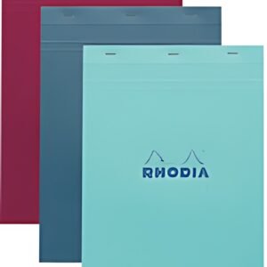 RHODIA Bloc agrafé No. 18, format A4, quadrillé 5x5, assorti