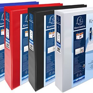 EXACOMPTA Classeur personnalisable Kreacover, A4 Maxi, blanc