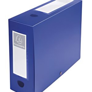 EXACOMPTA Boîte d'archives à pression, PP, 100 m, bleu