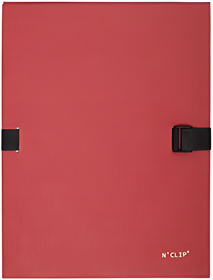 EXACOMPTA Chemise à dos extensible N'CLIP, A4, rouge