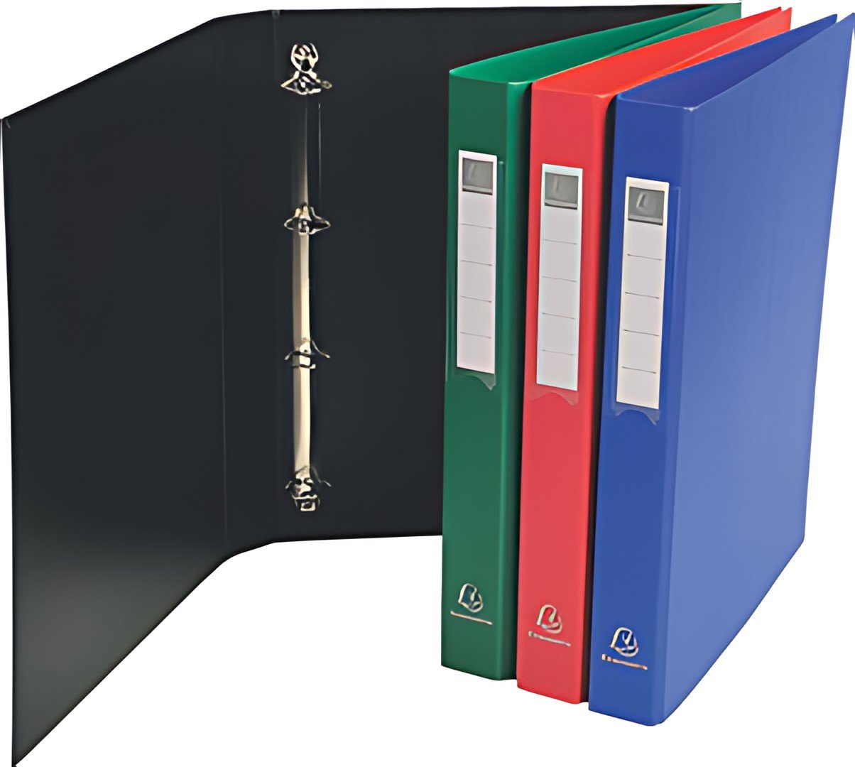 EXACOMPTA Classeur à anneaux, PP, 4 anneaux, A4, noir