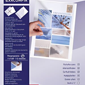 EXACOMPTA Pochettes coins Stop Doc, A4, PP 0,11 mm,