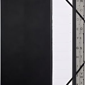EXACOMPTA Trieur Ordonator, A-Z, A4, 24 compartiments, noir