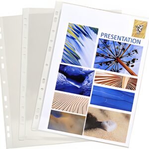 EXACOMPTA Pochette perforée, A4, PVC, lisse, transparent
