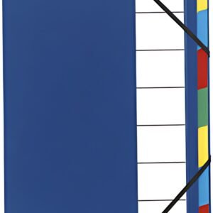 EXACOMPTA Trieur Harmonika, PP, 12 compartiments, bleu