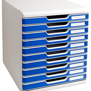EXACOMPTA Module de classement MODULO A4, 5 tiroirs, bleu