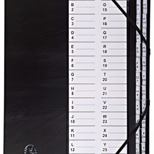 EXACOMPTA Trieur Ordonator, PP, 26 compartiments, noir