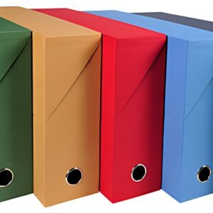 EXACOMPTA Boîte transfert papier toilé, A4, vert