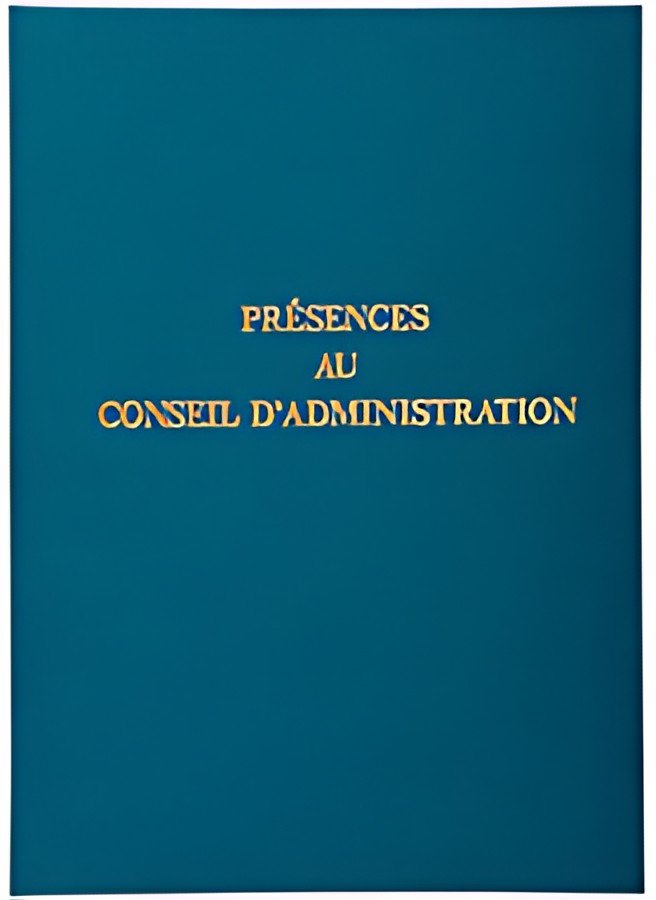 EXACOMPTA Registre "Présences au Conseil d'Administration"