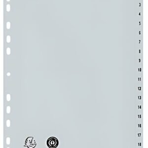 EXACOMPTA Intercalaire numérique en plastique, A4, gris