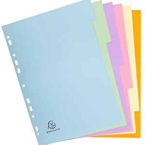 EXACOMPTA Intercalaires en carton, A4, 6 touches