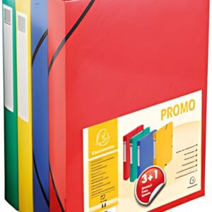 EXACOMPTA Boîte de classement pack promo 3+1, 40 mm, couleur
