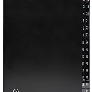 EXACOMPTA Trieur numérique, A4, 1-31, 32 compartiments, noir