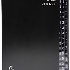 Dossier de bureau EXACOMPTA, DIN A4, 1-12/1-31/, 44 compartiments, noir