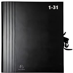 EXACOMPTA Trieur accordéon 1-31, pour format A4, noir