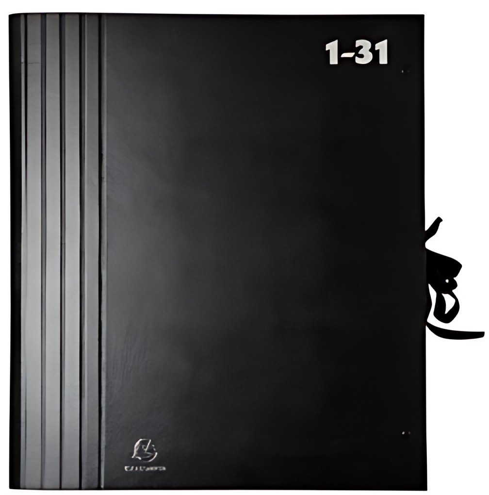 EXACOMPTA Trieur accordéon 1-31, pour format A4, noir