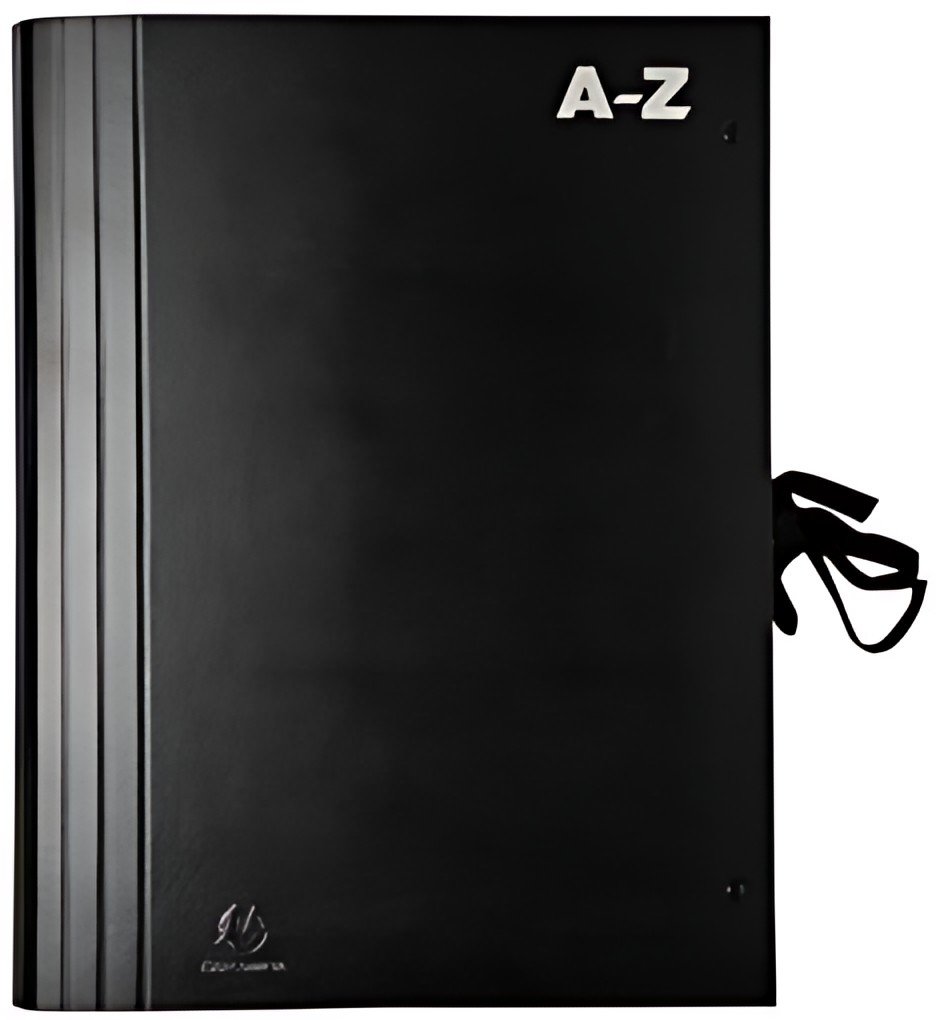 EXACOMPTA Trieur accordéon A-Z, pour format A4, noir
