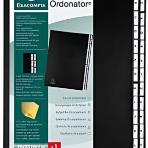 EXACOMPTA Trieur Ordonator, A4, A-Z, 26 compartiments, noir