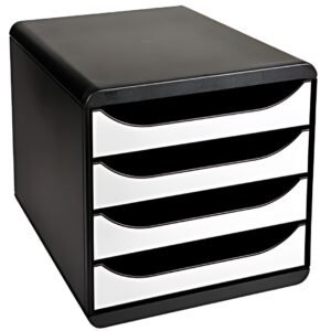 EXACOMPTA Module de classement BIG-BOX, 4 tiroirs, blanc
