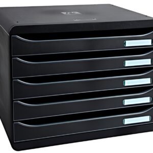 EXACOMPTA Module de classement BIG-BOX PLUS, 5 tiroirs, noir