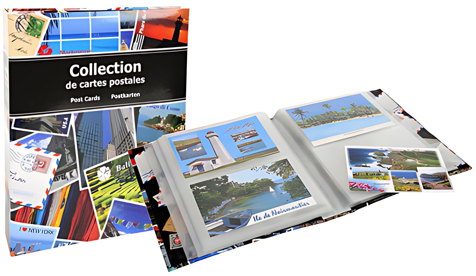 EXACOMPTA Album pour 200 cartes postales, 200 x 255 mm