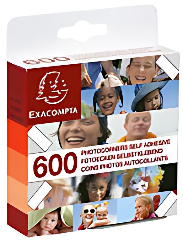 EXACOMPTA Coins pour photos, transparent, autocollant