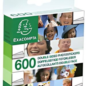 EXACOMPTA Autocollants pour photos, blanc, double-face