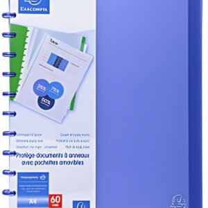EXACOMPTA Protège-documents, A4, 30 pochettes, bleu