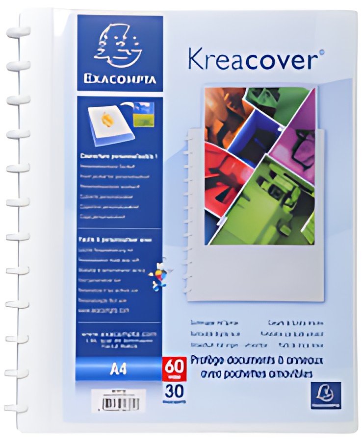 EXACOMPTA Protège-documents, A4, 30 pochettes, blanc