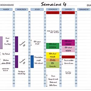 EXACOMPTA Planning magnétique hebdomadaire Exaplanner