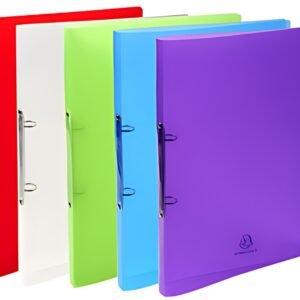 EXACOMPTA Classeur semi-rigide PP, 2 anneaux, A4+, cristal