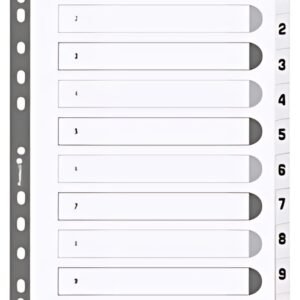 EXACOMPTA Intercalaires en carton 1-10, A4, 10 touches