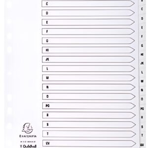 EXACOMPTA Intercalaires en carton A-Z, A4, 20 touches
