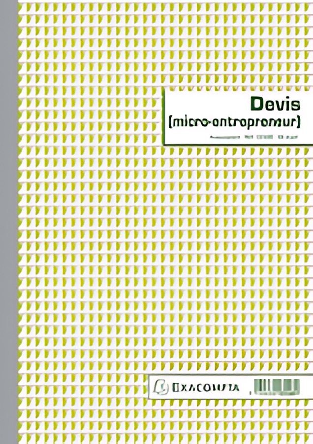 EXACOMPTA Manifold "Devis micro entrepreneur", 297 x 210 mm