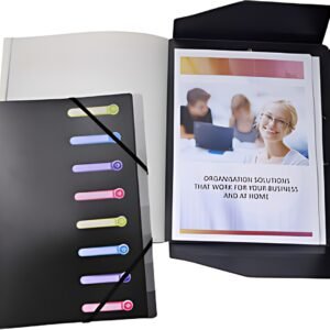 EXACOMPTA Trieur, A4, PP, 8 compartiments, assorti