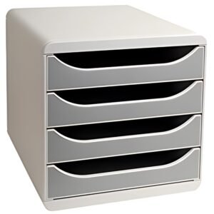 EXACOMPTA Module de classement BIG-BOX, 4 tiroirs, gris /