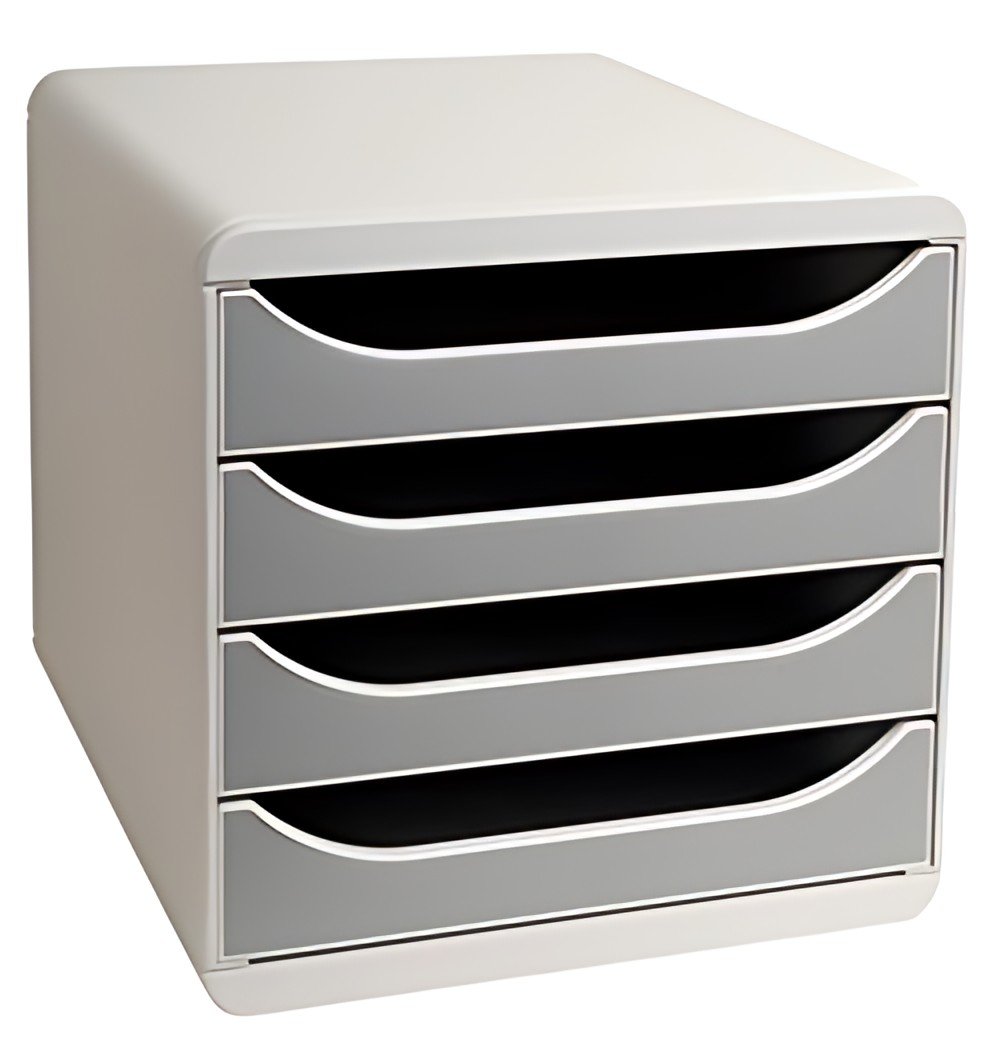 EXACOMPTA Module de classement BIG-BOX, 4 tiroirs, gris /