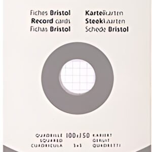 EXACOMPTA Fiches bristol, 100 x 150 mm, uni, blanc