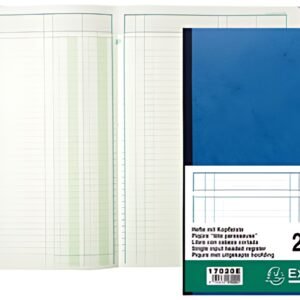 EXACOMPTA Piqûre tête paresseuse, 10 colonnes sur 2 pages