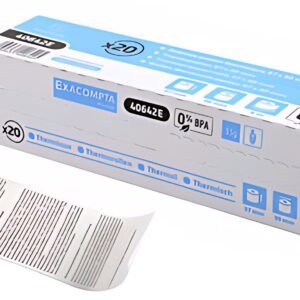 Rouleaux thermiques EXACOMPTA pour systèmes de caisse, 57 mm x 18 m