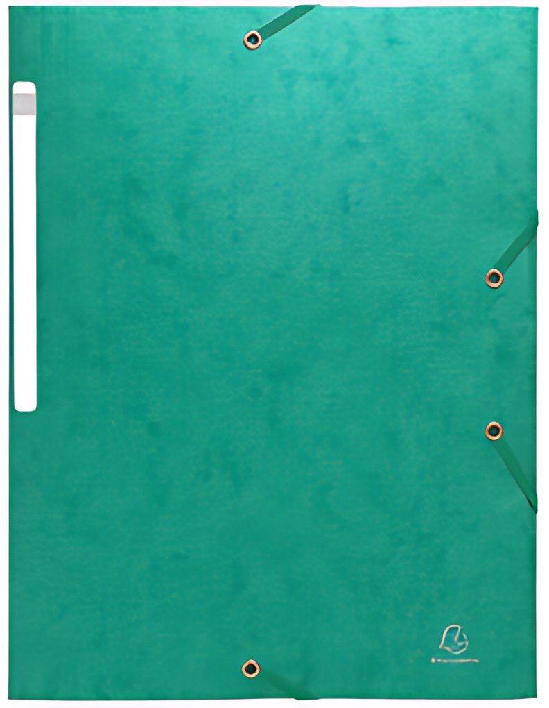 EXACOMPTA Chemise à élastique Scotten, carton, A4, vert