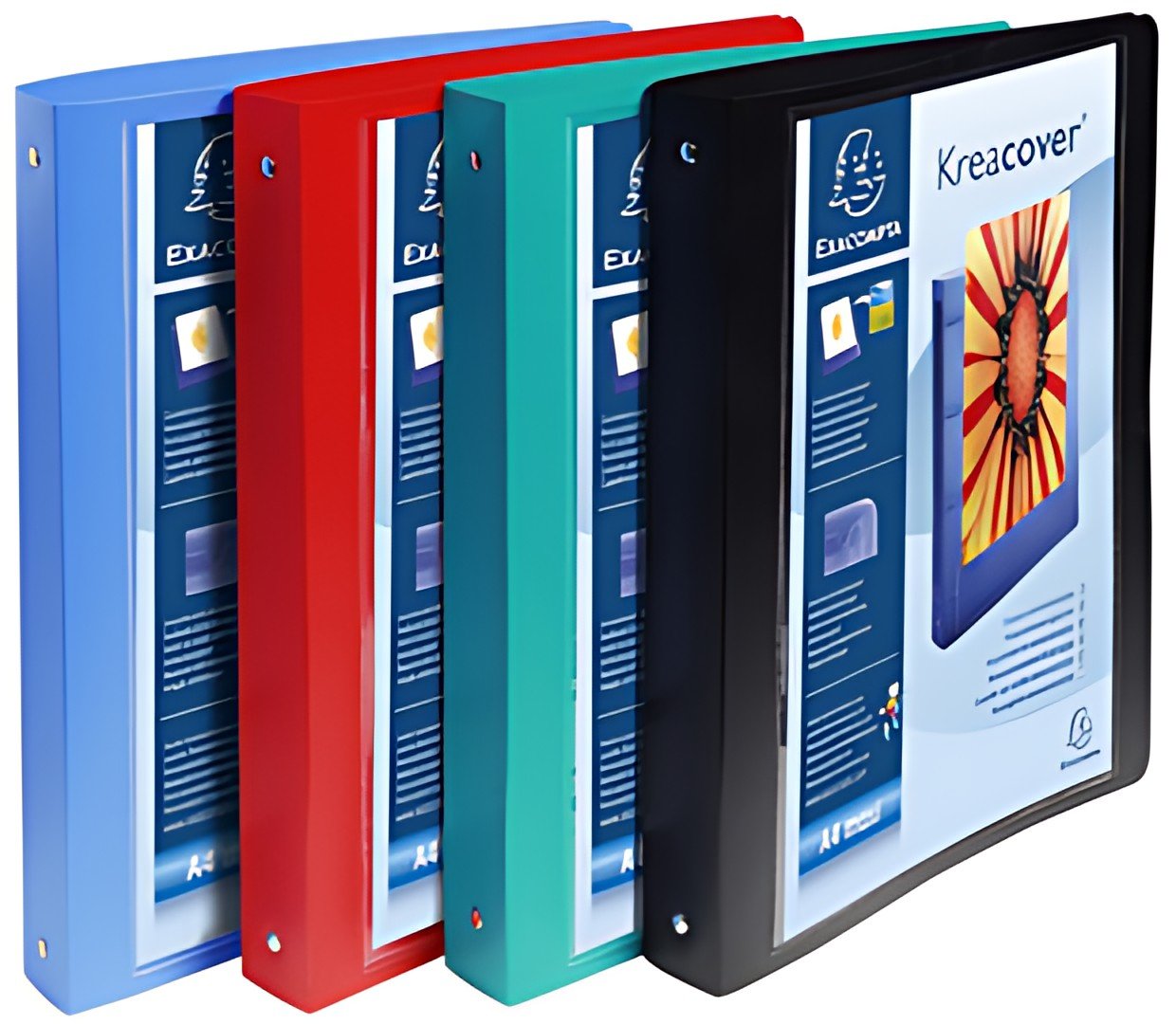 EXACOMPTA Classeur personnalisable Kreacover, PP, A4,assorti